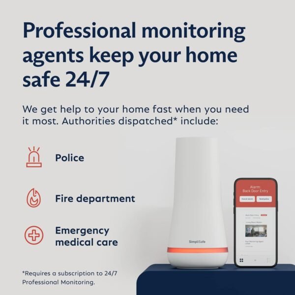 24/7 home safety monitoring with emergency dispatch.