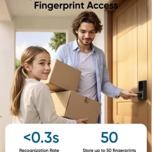 Fingerprint lock with fast recognition and storage capacity.