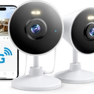 5G security cameras with smartphone app interface