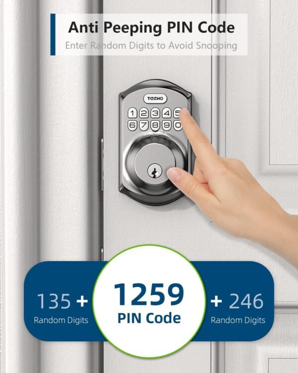 Anti-peeping PIN lock with random digit input.