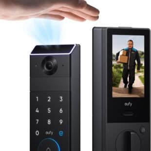 Smart door lock system with video display