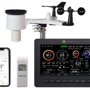 Weather station and display with smartphone integration