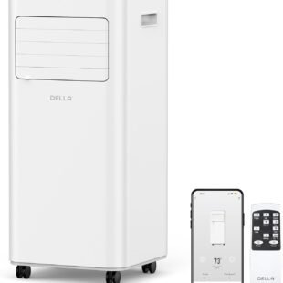 Portable air conditioner with remote and app control.