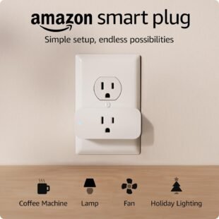 Amazon Smart Plug in wall outlet.