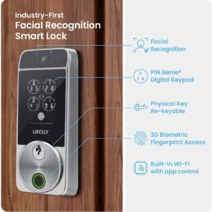 Industry-first facial recognition smart lock features explained.