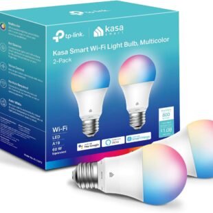 Kasa Smart Multicolor Wi-Fi Light Bulb 2-Pack