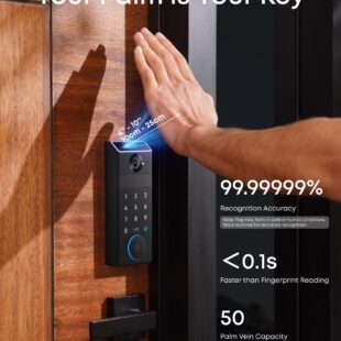 Biometric palm scanner for secure door access