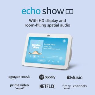 Echo Show 8 with HD display and audio.